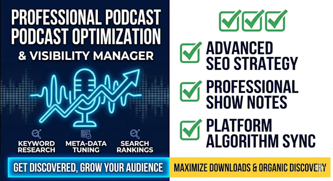 be your professional podcast optimization and SEO manager