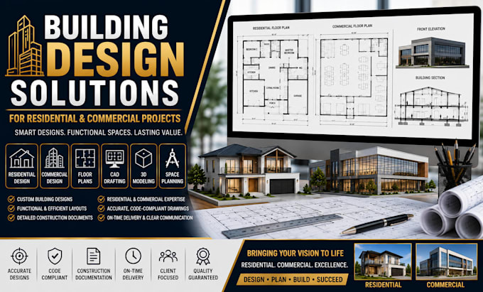design building design solutions for residential commercial projects