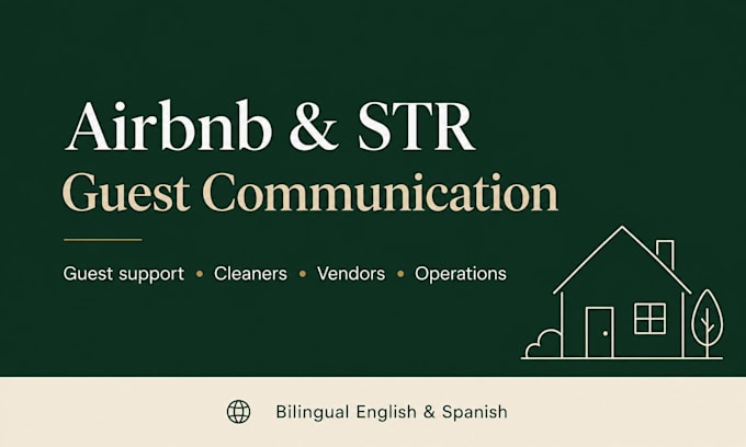 be your airbnb co host and manage your str guest communication