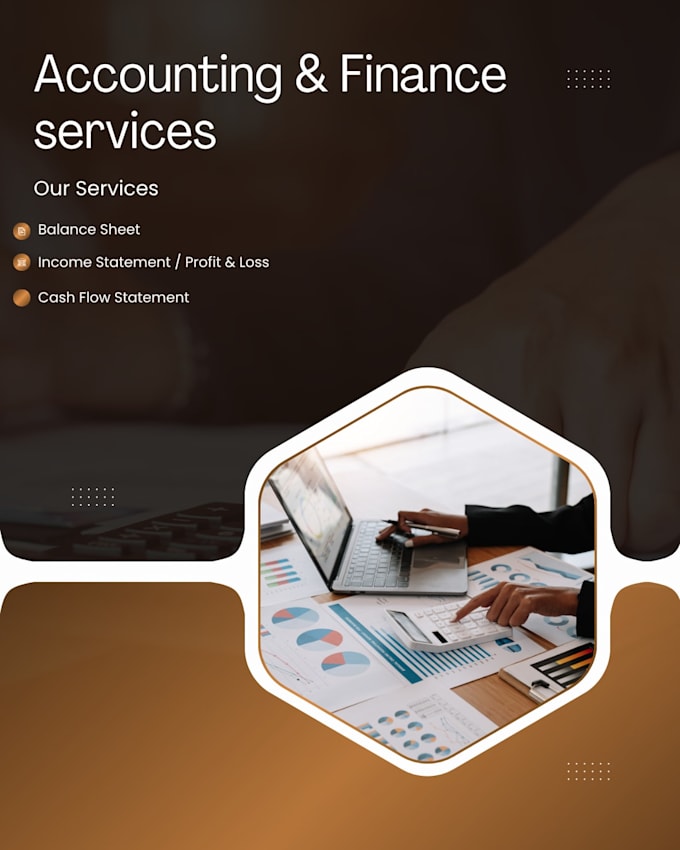 prepare financial statements , income statement, cash flow