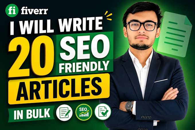 write 20 SEO friendly articles in bulk