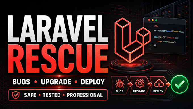 fix, upgrade, migrate and deploy your laravel application