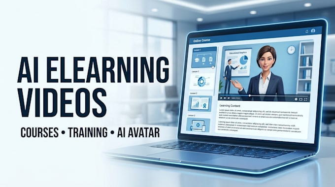 create ai elearning videos for online courses and training