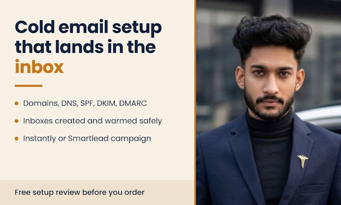 set up cold email infrastructure with domain warmup