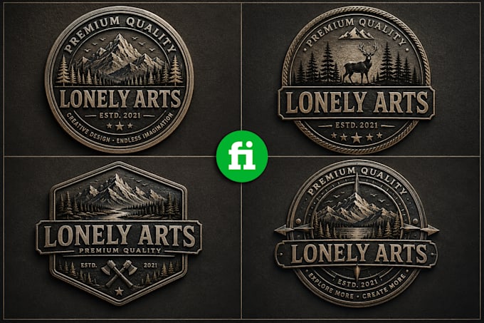 do design badge vintage retro and rustic logo
