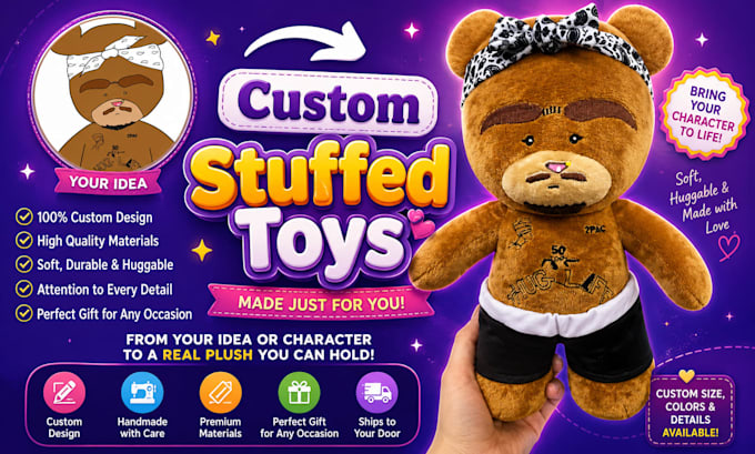 Make Custom Plush Stuffed Toy Handmade Plushie Custom Plush Stuffed make-custom-plush-stuffed-toy-handmade-plushie-custom-plush-stuffed