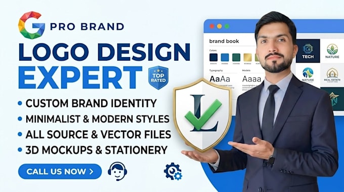 do text based logo design 24 hours