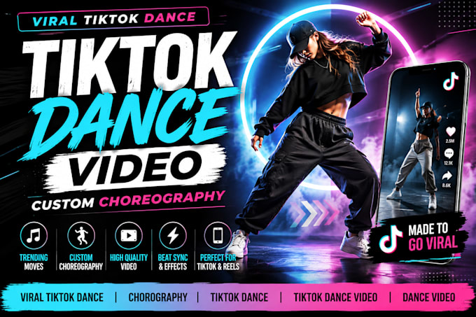 create a viral tiktok dance video with custom choreography
