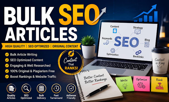 write bulk SEO blog posts and bulk articles