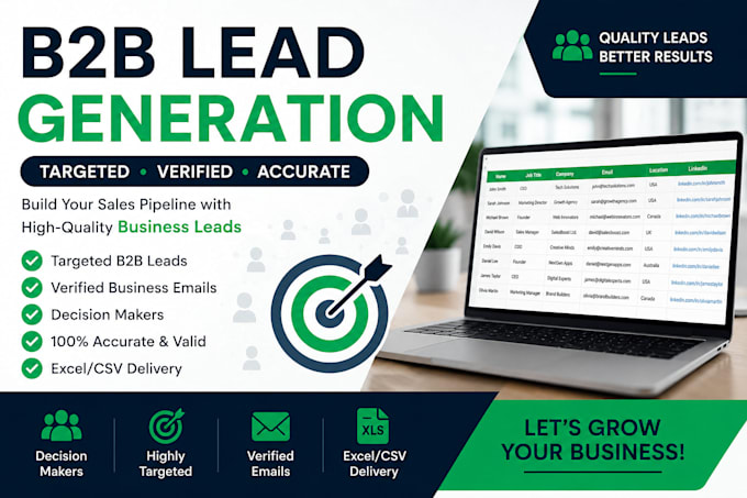 do b2b lead generation and targeted email list building