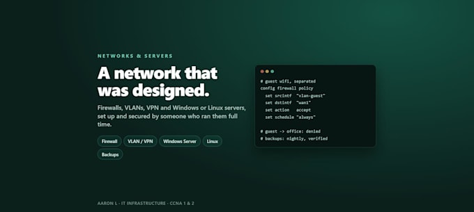 secure your network, firewall, windows or linux server