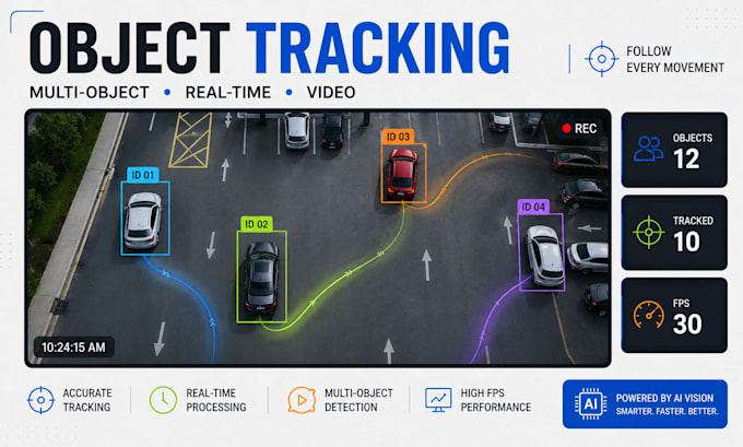 build object tracking, multi object tracking and real time video tracking system