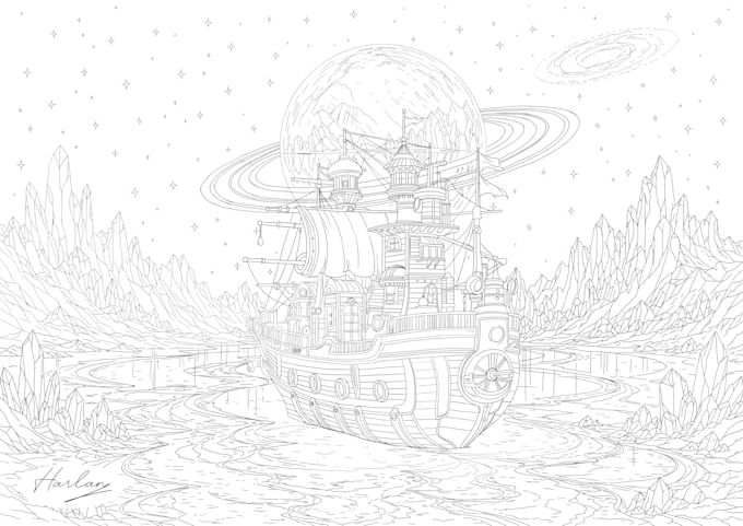 create custom fantasy and fiction illustrations