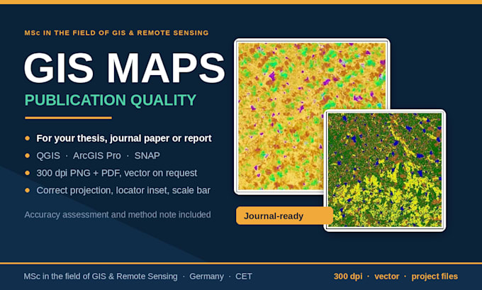 create professional gis maps for your thesis, report or publication