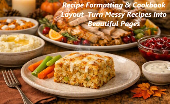 format your old recipes into clean cookbook style pages