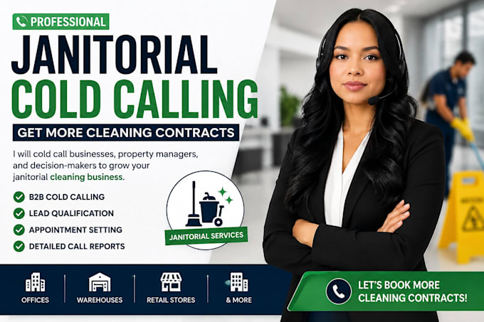 janitorial cold calling, cold calling, janitorial cleaning services,