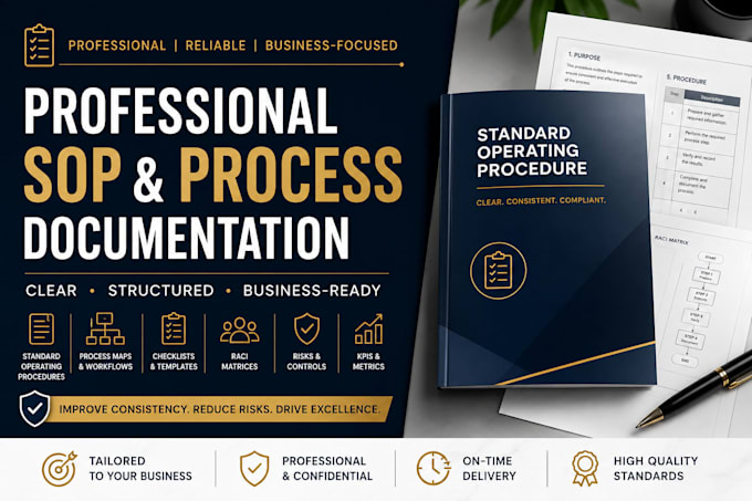 create professional sops and process documentation