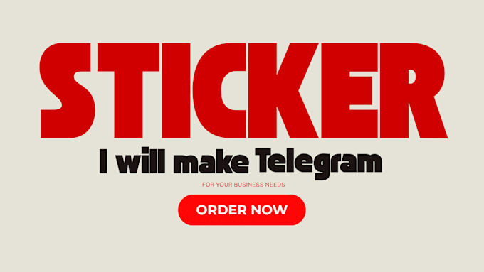make telegram sticker for your business