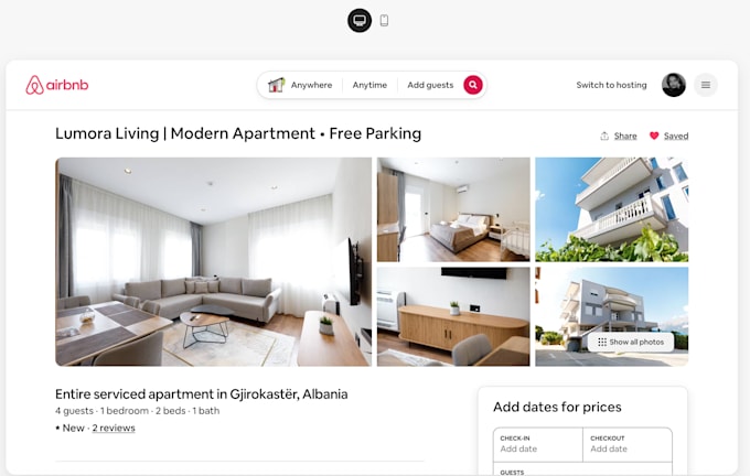 create and optimise your airbnb and bookingcom listings on hostaway