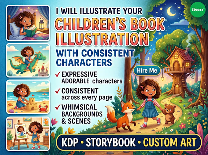 illustrate children storybook illustration