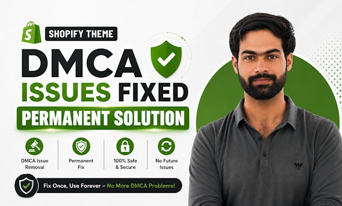 permanently solve shopify theme dmca and license issue quickly