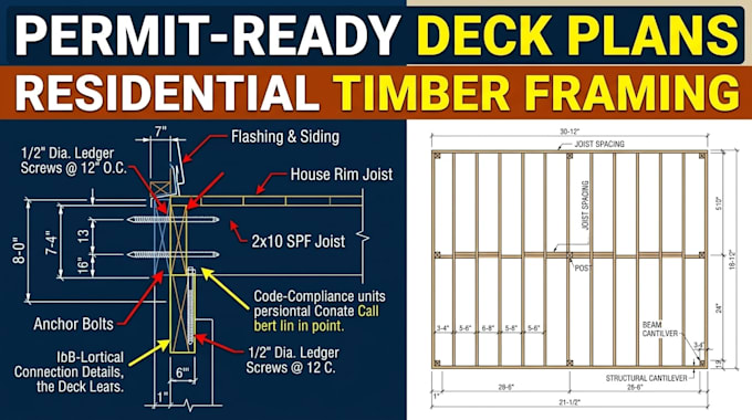 create permit ready structural deck plans and framing