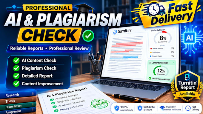 provide ai and plagiarism check reports