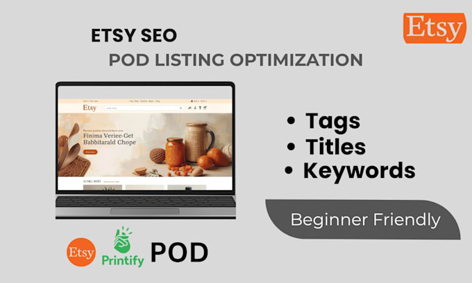 do etsy SEO and optimize your pod product listings