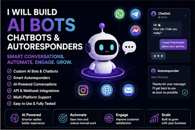 develop a custom ai chatbot bot or autoresponder