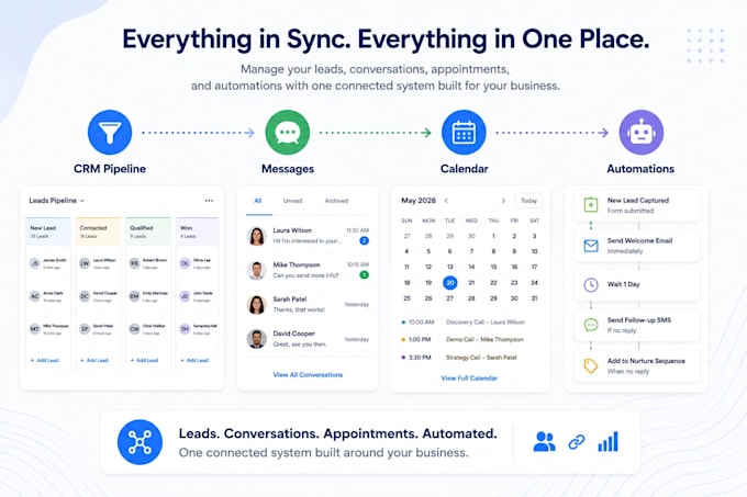 set up gohighlevel CRM workflows automations