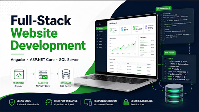 a full website UI and its backend