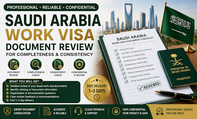review saudi arabia work visa documents