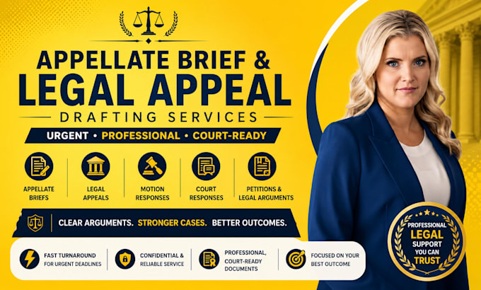 draft a strong legal appeal, appellate brief, or response