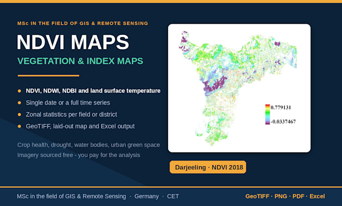 create vegetation indices maps