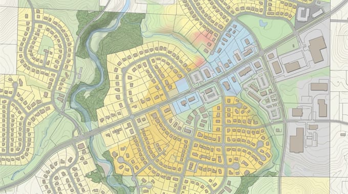 render gis mapping, qgis, arcgis, property map, site plans