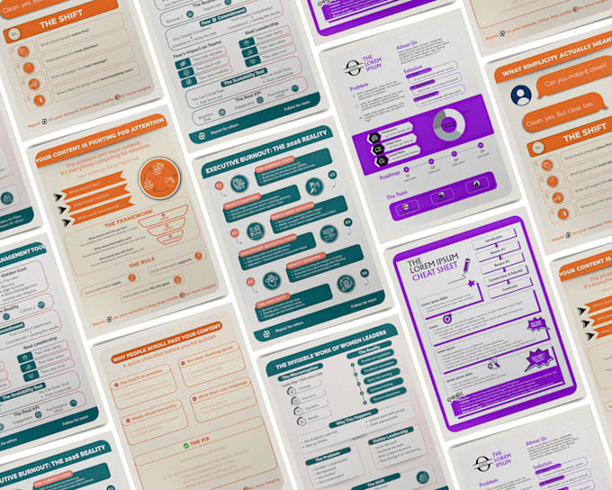 create a modern infographic and one pager