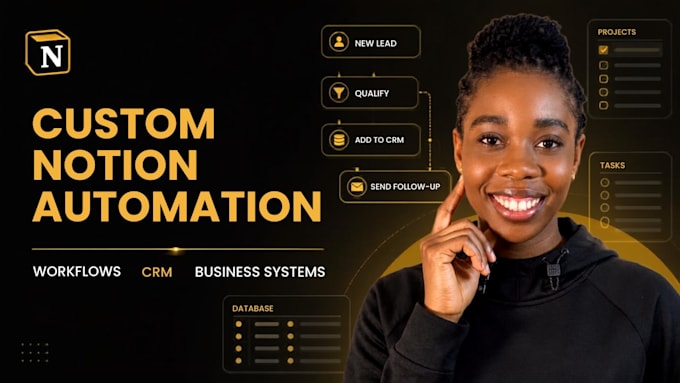 build custom automated notion workflow for your business