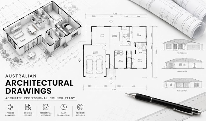 prepare complete architectural plans for australian council approval