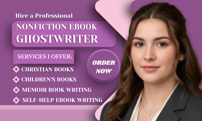 ghostwrite christian book, memoir as a nonfiction ebook ghostwriter