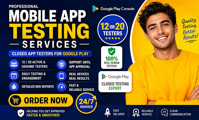 12 testers 12 real app testers android 12 to 20 android app testers 20 testers