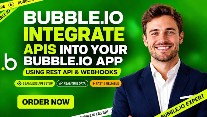 integrate apis, webhooks and automation in bubble io