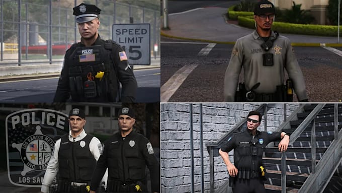 create realistic fivem fivem police and sheriff eup uniforms