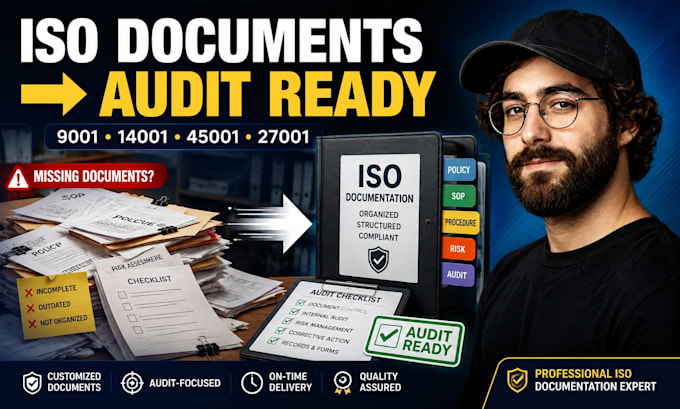 prepare iso certification documentation and audit ready documents