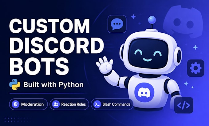 build you a custom discord bot in python