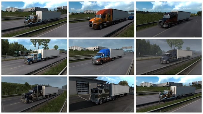 make custom ets2 mod, ats mod, ets, track, liveries, map, custom trailers