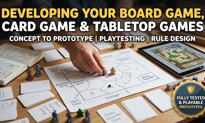 develop your board game, card game or tabletop game from scratch