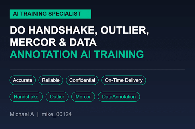 do handshake, outlier, mercor and data annotation ai training