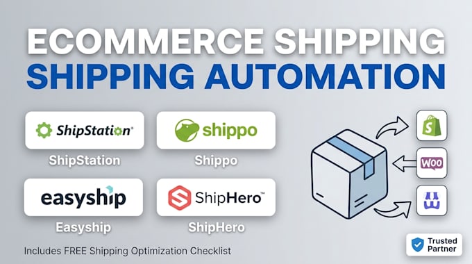 setup shipstation shippo easyship shiphero ecommerce shipping automation