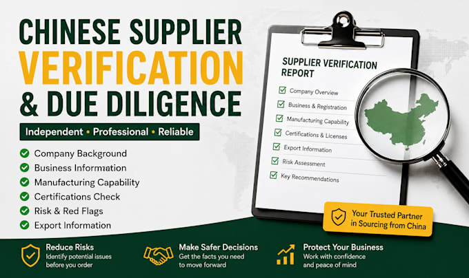 verify a chinese supplier before you place an order