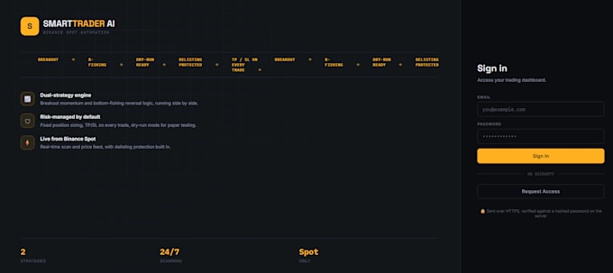 build a custom python crypto trading bot, binance bot